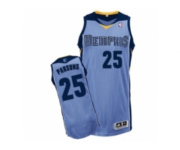 Men's Adidas Memphis Grizzlies #25 Chandler Parsons Authentic Light Blue Alternate NBA Jersey