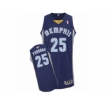 Men's Adidas Memphis Grizzlies #25 Chandler Parsons Authentic Navy Blue Road NBA Jersey