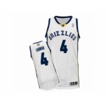 Men's Adidas Memphis Grizzlies #4 Jordan Farmar Authentic White Home NBA Jersey