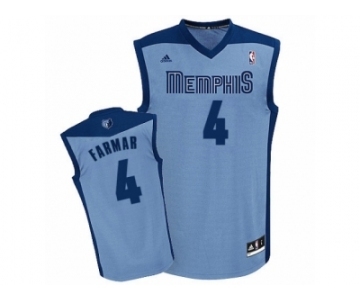 Men's Adidas Memphis Grizzlies #4 Jordan Farmar Swingman Light Blue Alternate NBA Jersey