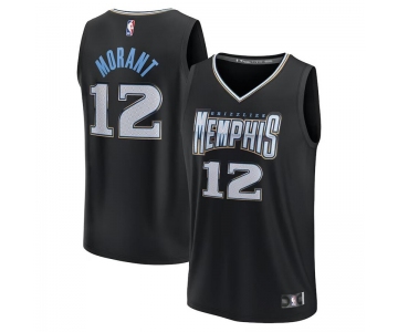 Men's Fanatics Branded Ja Morant Black Memphis Grizzlies 2022-23 Fastbreak City Edition Jersey