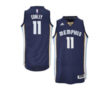 Men's Memphis Grizzlies #11 Mike Conley 2014-15 New Swingman Road Blue Jersey