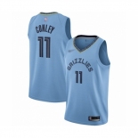 Men's Memphis Grizzlies #11 Mike Conley Authentic Blue Finished Basketball Jersey Statement Edition