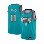 Men's Memphis Grizzlies #11 Mike Conley Authentic Green Hardwood Classic Basketball Jersey