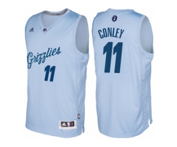 Men's Memphis Grizzlies #11 Mike Conley Light Blue 2016 Christmas Day NBA Swingman Jersey