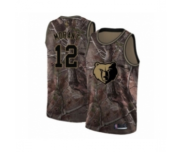 Men's Memphis Grizzlies #12 Ja Morant Swingman Camo Realtree Collection Basketball Jersey