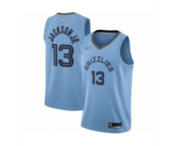 Men's Memphis Grizzlies #13 Jaren Jackson Jr. Authentic Blue Finished Basketball Jersey Statement Edition