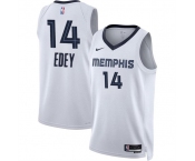 Men's Memphis Grizzlies #14 Zach Edey White 2024 Draft Association Edition Stitched Jersey