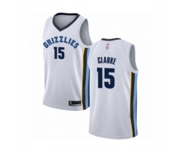 Men's Memphis Grizzlies #15 Brandon Clarke Authentic White Basketball Jersey - Association Edition