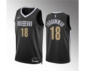 Men's Memphis Grizzlies #18 Tosan Evbuomwan Black 2023-24 City Edition Stitched Jersey