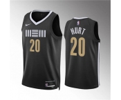 Men's Memphis Grizzlies #20 Matthew Hurt Black 2023-24 City Edition Stitched Jersey