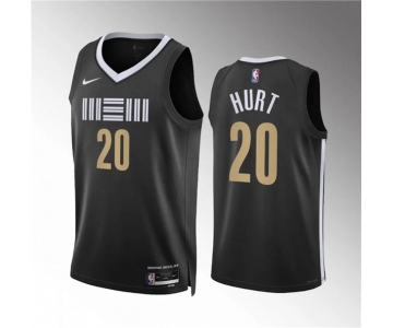 Men's Memphis Grizzlies #20 Matthew Hurt Black 2023-24 City Edition Stitched Jersey