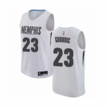 Men's Memphis Grizzlies #23 Marko Guduric Authentic White Basketball Jersey - City Edition