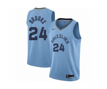 Men's Memphis Grizzlies #24 Dillon Brooks Authentic Blue Finished Basketball Jersey Statement Edition