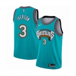 Men's Memphis Grizzlies #3 Allen Iverson Authentic Green Hardwood Classic Basketball Jersey