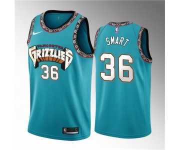 Men's Memphis Grizzlies #36 Marcus Smart Teal 2023 Draft Classic Edition Stitched Basketball Jersey