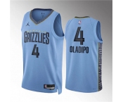 Men's Memphis Grizzlies #4 Victor Oladipo Blue Statement Edition Stitched Jersey