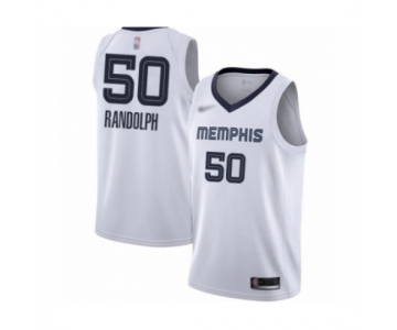 Men's Memphis Grizzlies #50 Zach Randolph Authentic White Finished Basketball Jersey - Association Edition