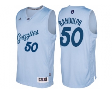 Men's Memphis Grizzlies #50 Zach Randolph Light Blue 2016 Christmas Day NBA Swingman Jersey