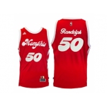 Men's Memphis Grizzlies #50 Zach Randolph Red Hardwood Classic Night Swingman Jersey