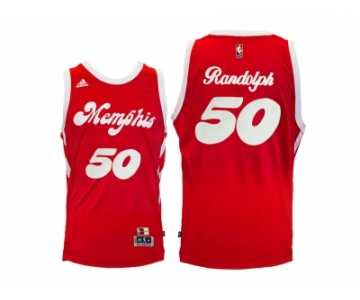 Men's Memphis Grizzlies #50 Zach Randolph Red Hardwood Classic Night Swingman Jersey