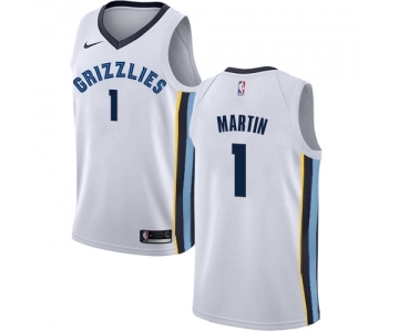 Men's Nike Memphis Grizzlies #1 Jarell Martin Authentic White NBA Jersey - Association Edition