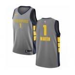 Men's Nike Memphis Grizzlies #1 Jarell Martin Swingman Gray NBA Jersey - City Edition