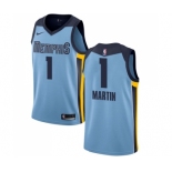 Men's Nike Memphis Grizzlies #1 Jarell Martin Swingman Light Blue NBA Jersey Statement Edition