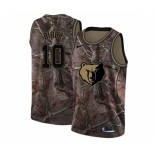 Men's Nike Memphis Grizzlies #10 Mike Bibby Swingman Camo Realtree Collection NBA Jersey