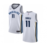 Men's Nike Memphis Grizzlies #11 Mike Conley Authentic White NBA Jersey - Association Edition