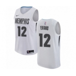 Men's Nike Memphis Grizzlies #12 Tyreke Evans Authentic White NBA Jersey - City Edition