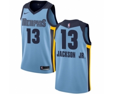 Men's Nike Memphis Grizzlies #13 Jaren Jackson Jr. Authentic Light Blue NBA Jersey Statement Edition