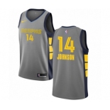 Men's Nike Memphis Grizzlies #14 Brice Johnson Authentic Gray NBA Jersey - City Edition