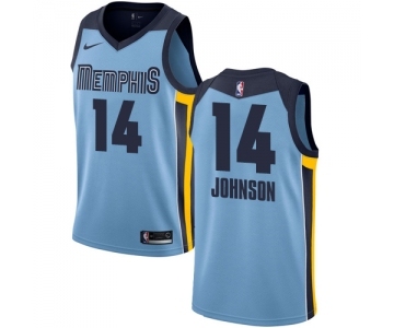 Men's Nike Memphis Grizzlies #14 Brice Johnson Authentic Light Blue NBA Jersey Statement Edition