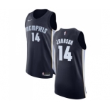 Men's Nike Memphis Grizzlies #14 Brice Johnson Authentic Navy Blue Road NBA Jersey - Icon Edition