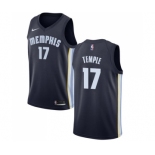 Men's Nike Memphis Grizzlies #17 Garrett Temple Swingman Navy Blue Road NBA Jersey - Icon Edition