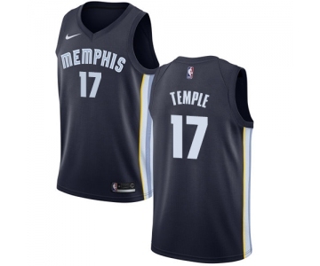 Men's Nike Memphis Grizzlies #17 Garrett Temple Swingman Navy Blue Road NBA Jersey - Icon Edition