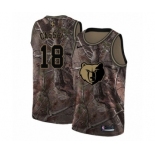 Men's Nike Memphis Grizzlies #18 Omri Casspi Swingman Camo Realtree Collection NBA Jersey