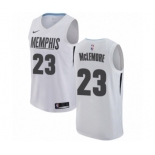 Men's Nike Memphis Grizzlies #23 Ben McLemore Authentic White NBA Jersey - City Edition