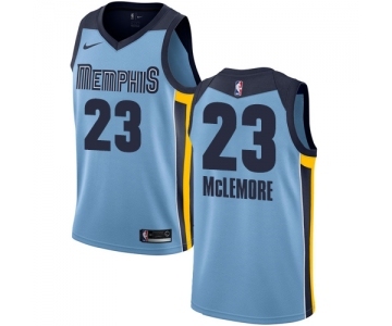 Men's Nike Memphis Grizzlies #23 Ben McLemore Swingman Light Blue NBA Jersey Statement Edition