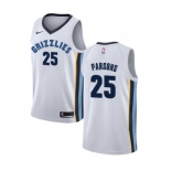 Men's Nike Memphis Grizzlies #25 Chandler Parsons Authentic White NBA Jersey - Association Edition