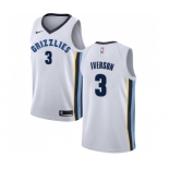 Men's Nike Memphis Grizzlies #3 Allen Iverson Swingman White NBA Jersey - Association Edition