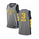 Men's Nike Memphis Grizzlies #3 Jevon Carter Authentic Gray NBA Jersey - City Edition