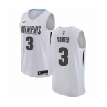 Men's Nike Memphis Grizzlies #3 Jevon Carter Authentic White NBA Jersey - City Edition