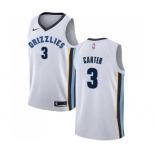 Men's Nike Memphis Grizzlies #3 Jevon Carter Swingman White NBA Jersey - Association Edition