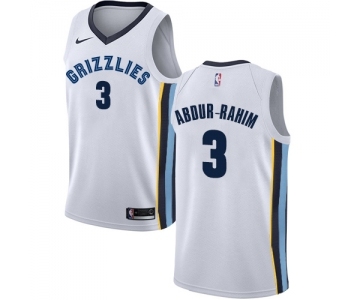 Men's Nike Memphis Grizzlies #3 Shareef Abdur-Rahim Swingman White NBA Jersey - Association Edition