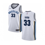 Men's Nike Memphis Grizzlies #33 Marc Gasol Authentic White NBA Jersey - Association Edition