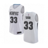 Men's Nike Memphis Grizzlies #33 Marc Gasol Authentic White NBA Jersey - City Edition