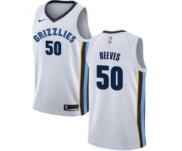 Men's Nike Memphis Grizzlies #50 Bryant Reeves Authentic White NBA Jersey - Association Edition