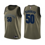 Men's Nike Memphis Grizzlies #50 Zach Randolph Swingman Green Salute to Service NBA Jersey